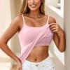 Cami Bras for Women Camisole Tops for Women Built in Bra Yoga Tops with Built in Bra Camisole Tops for Women Built in Bra Camisole Tops for Women Built in Bra Plus Size Tank Tops for Women view 2