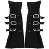 WOFASHPURET 1 Pair Goth Arm Warmers Buckle Armwarmer Gothic Gloves Arm Warmer Arm Wristband Buckle Bracers Halloween Cosplay Costume Accessory for Theme Party Black Gothic Arm Warmers view 1