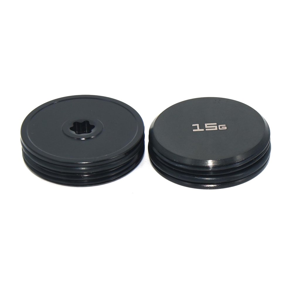 RunzeFeng Golf Putter Weights 2pcs 5g/10g/15g/20g/25g/30g/35g/40g Replace for 24 Model AI Odyssey Putters (Black 2pcs 15g)