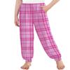 Arshiner Girls Pajama Pants Kids Plaid Pj Pants Comfy Lounge Sleepwear Bottoms with Pockets Pink Plaid 10-11 Years view 1