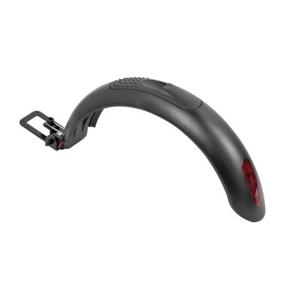 ZEEHXQ Rear Wheel Mudguard Tire Splash Fender Guard Bracket Compatible With HX X7 X8 Electric Scooter Aluminum Alloy Hook Plastic Shell Taillight, Black