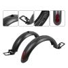 ZEEHXQ Rear Wheel Mudguard Tire Splash Fender Guard Bracket Compatible With HX X7 X8 Electric Scooter Aluminum Alloy Hook Plastic Shell Taillight, Black view 2