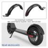 ZEEHXQ Rear Wheel Mudguard Tire Splash Fender Guard Bracket Compatible With HX X7 X8 Electric Scooter Aluminum Alloy Hook Plastic Shell Taillight, Black view 3