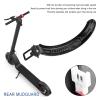 ZEEHXQ Rear Wheel Mudguard Tire Splash Fender Guard Bracket Compatible With HX X7 X8 Electric Scooter Aluminum Alloy Hook Plastic Shell Taillight, Black view 4