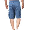 Cargo Shorts for Men 2024 Trendy Drawstring Elastic Waist Athletic Jogging Shorts Summer Casual Tooling Shorts 2024 Men Blue 3X view 3