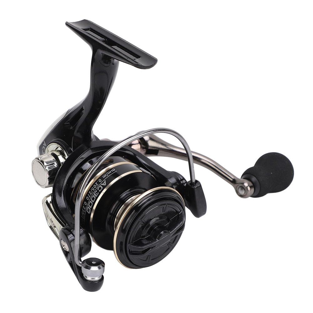 Keenso Powerful Lightweight Fishing Reel, Aluminum Alloy Metal Reel Accessories, Suitable for Saltwater Or Freshwater Fishing (AC2000)