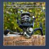 Keenso Powerful Lightweight Fishing Reel, Aluminum Alloy Metal Reel Accessories, Suitable for Saltwater Or Freshwater Fishing (AC2000) view 2