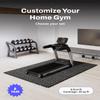 AIRHOP 0.79in Thick 24 Sq Ft Exercise Equipment Mats, 6 Tiles Upgraded Rubber Top with High Density EVA Foam, Large Interlocking Puzzle Gym Flooring for Home Gym, Heavy Weight Workout,Black & White view 4