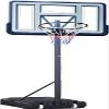 Quoerl Basketball Hoop Outdoor 10ft Adjustable, Portable Basketball Hoop Goal System for Youth and Adults in Backyard (120inch) view 1