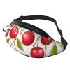Red Cherries Print Fanny Pack/Waist Bag For Festival Rave Hiking Running Cycling view 1