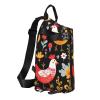 Cute Rooster Chickens Print Crossbody Backpack -Versatile Crossbody Backpack For Outdoor Activities view 1