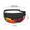 MP00IJH Hawaiian Flower Print Fanny Pack/Waist Bag For Festival Rave Hiking Running Cycling view 3