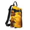 Sunflowers Print Crossbody Backpack -Versatile Crossbody Backpack For Outdoor Activities view 1