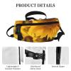 Sunflowers Print Crossbody Backpack -Versatile Crossbody Backpack For Outdoor Activities view 4