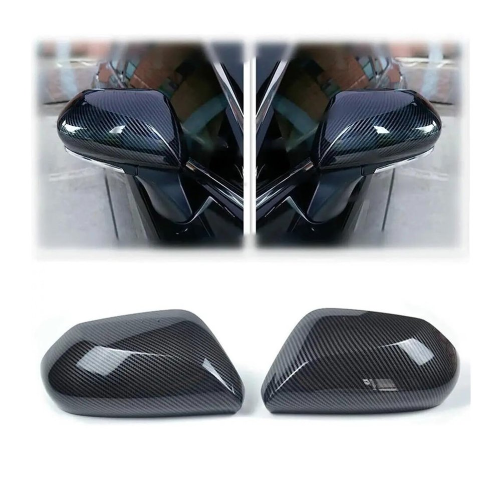 Compatible For Camry 2018 2019 2020 2021 2022 2023 Car Rearview Side Mirror Cover Wing Cap Exterior Rear View Case Trim Carbon Fiber