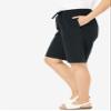 Woman Within Plus Size Seersucker Short - 30 W, Raspberry Sorbet view 3