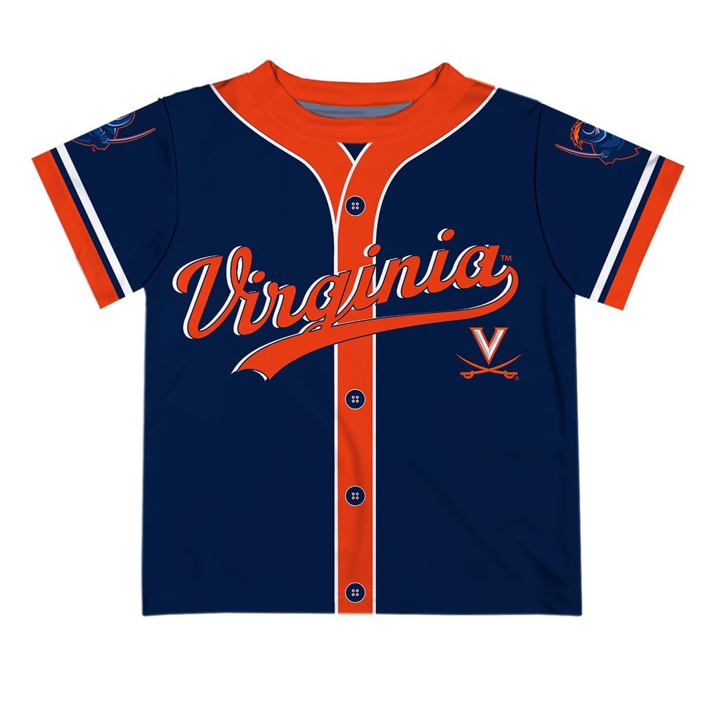 Chris Taylor Virginia Cavaliers UVA Officially Licensed MLBPA T-Shirt Blue