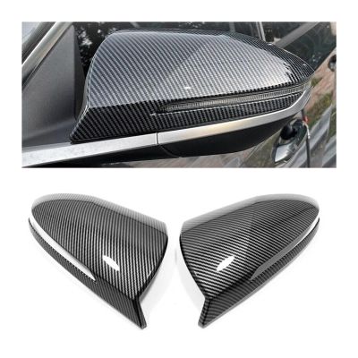 Compatible For Tucson NX4 2021-2023 Car Rearview Side Mirror Cover Wing Cap Exterior Door Rear View Case Trim Carbon Fiber Look (Color : Carbon)