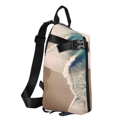 Beac Print Crossbody Backpack -Versatile Crossbody Backpack For Outdoor Activities