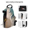Beac Print Crossbody Backpack -Versatile Crossbody Backpack For Outdoor Activities view 3