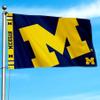 College Flags & Banners Co. Michigan Team University Wolverines Bold Logo Premium Flag view 3
