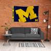 College Flags & Banners Co. Michigan Team University Wolverines Bold Logo Premium Flag view 4