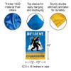 WinCraft Los Angeles Chargers Bigfoot Sasquatch Believe Yard Garden Banner Flag view 3