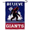 New York Giants Bigfoot Sasquatch Believe Yard Garden Banner Flag view 1