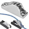 GOTOTOP Boat Cleat Rope Line Clamp Jam Grip, Jam Cleat Solid Stainless Steel Boat Rope Holder Clamp, Boat Hardware Parts Sailing Kayak Marine Accessories, Rope Clamp Boat Rope Clam view 1