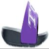 FOCO Men's NCAA Big Logo Raised Slide, TCU Horned Frogs, X-Large view 2