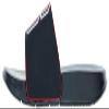 FOCO Men's NCAA Big Logo Raised Slide, NC State Wolfpack, Large view 3