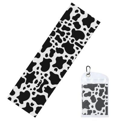 FoRes Black and White Cow Cold Exercise Towel for Gym, Running, Sports, Yoga & More - Enhance Your Workout Experience