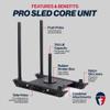 Titan Fitness Pro Sled Core Unit, 4-Post Push, Pull, or Drag Sled for Speed Training and Agility, Rated 750 LB Capacity, Use on Grass, Turf, Concrete or Asphalt, Fits Olympic Weight Plates view 2