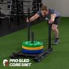 Titan Fitness Pro Sled Core Unit, 4-Post Push, Pull, or Drag Sled for Speed Training and Agility, Rated 750 LB Capacity, Use on Grass, Turf, Concrete or Asphalt, Fits Olympic Weight Plates view 3