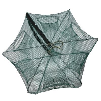Automatic Foldable Fishing Net Trap for Crab, Fishing Trap Net Foldable Nylon Fishing Net for Crab, Minnow, Crawdad, Lobster, Shrimp Highly Nylon Material Active Shirts
