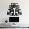 NORTH KAISER Formula 1 Metal Wall Art - F1 Race Car Silhouette Sculpture - Sport Auto Wall Hanging Decor for Garage, Man Cave or Bedroom (29.1'' x 26.4'' / 74 x 67 cm) view 1