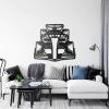 NORTH KAISER Formula 1 Metal Wall Art - F1 Race Car Silhouette Sculpture - Sport Auto Wall Hanging Decor for Garage, Man Cave or Bedroom (29.1'' x 26.4'' / 74 x 67 cm) view 2