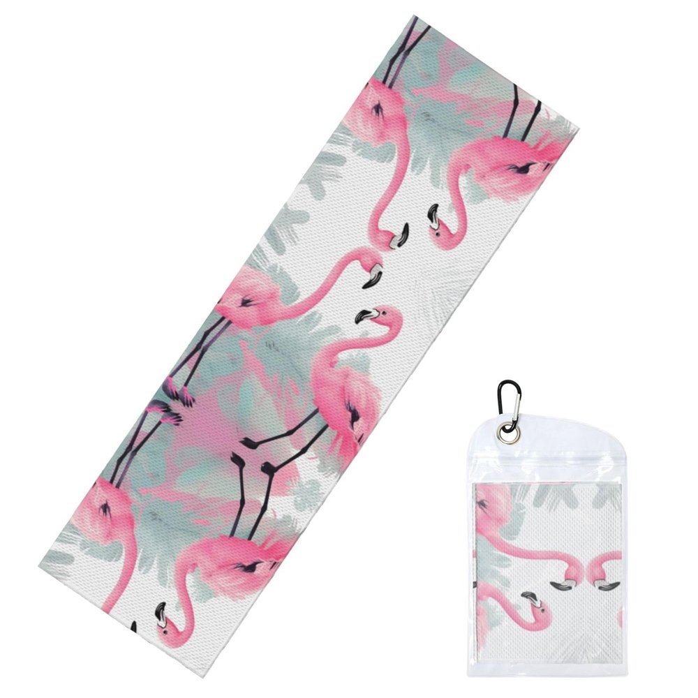 Pink Flamingo Cold Exercise Towel for Gym, Running, Sports, Yoga & More - Enhance Your Workout Experience