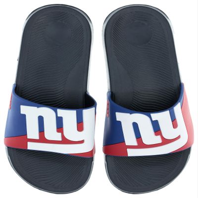FOCO Men's NFL Big Logo Raised Slide, New York Giants, Large