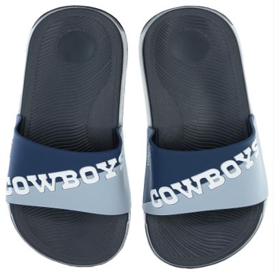 FOCO Men's NFL Big Logo Raised Slide, Dallas Cowboys, Large