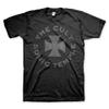 2Bhip The Cult Band Sonic Temple Circle Mens Short Sleeve 80s Music Vintage Style Graphic Tees - Black, Medium view 1
