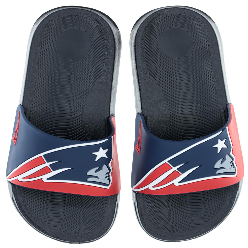 FOCO Men's NFL Big Logo Raised Slide, New England Patriots, X-Large