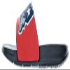 FOCO Men's NFL Big Logo Raised Slide, New England Patriots, X-Large view 3