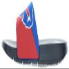 FOCO Men's NFL Big Logo Raised Slide, Buffalo Bills, Medium view 3