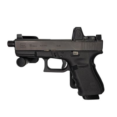 Hammy3DPrints Mount for Glock 9mm/40/357 Double Stack - Magnetic | Pistol Holder Handgun Storage Rack (Facing Left)