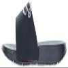 FOCO Men's NFL Big Logo Raised Slide, Atlanta Falcons, Medium view 3