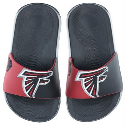 FOCO Men's NFL Big Logo Raised Slide, Atlanta Falcons, Large