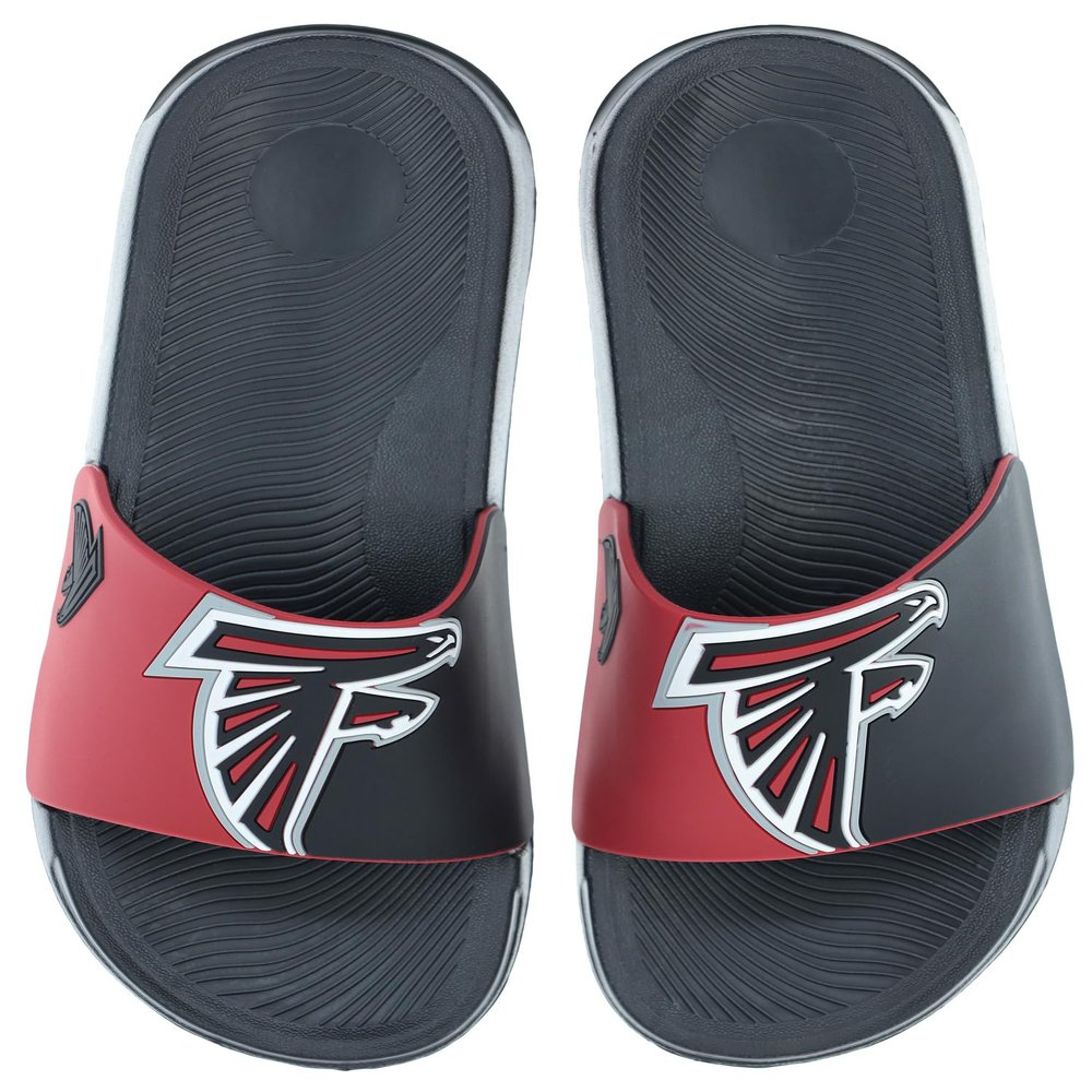 FOCO Men's NFL Big Logo Raised Slide, Atlanta Falcons, Large