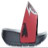 FOCO Men's NFL Big Logo Raised Slide, Atlanta Falcons, Large view 2