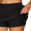 Avalanche Women's Cargo Hiking Skort, Quick Drying Crinkle Woven Tennis/Golf Skirt with Inner Liner Short Black XS view 2